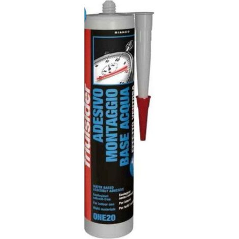 Friulsider 300ml adesivo di montaggio a base di acqua con effetto ventosa colore bianco one2010