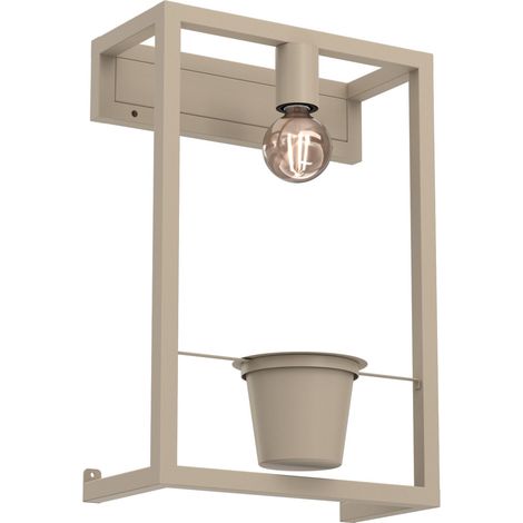Applique murale décorative Flores Luminex beige métal 1x E27 15W