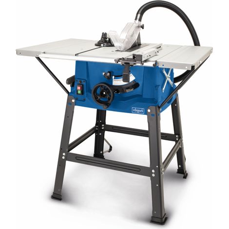 Scheppach Scie circulaire sur table HS100S - Puissance 2000 W - Lame Ø 250 x 30 mm - Hauteur de coupe max 85 mm - Dimensions de la table 940 x 642 mm