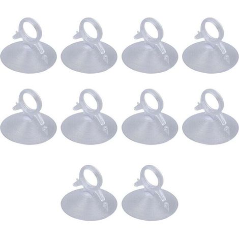 UlisemVentouse Transparente, 10 pièces Ventouse pour Panneau Solaire, Anneau de Traction en PVC, Anneau de Traction Robuste, Ventouse de Panneau Solaire Polyvalente pour Verre de Voiture (1/4)