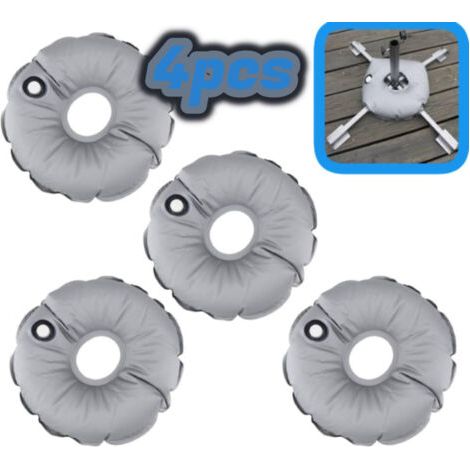 Sac de Poids de Base de Drapeau - Sac pour Poids de Base Drapeau pour Support de Parapluie extérieur pour marché avec Base de Parasol pour Plage/4 pièces (1/4)