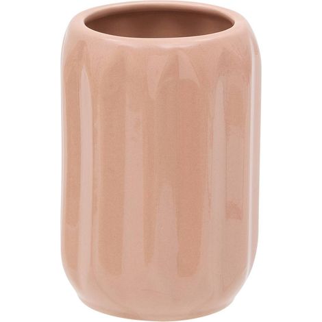 Portacepillos de dientes colorama de cerámica, d. 8 x h. 12 cm, rosa - 5five