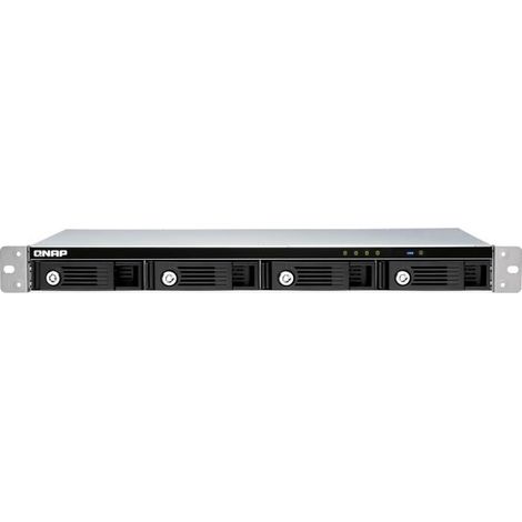 QNAP TR-004 Boîtier de disques de stockage Boîtier disque dur/SSD Noir 2.5/3.5" (1/5)