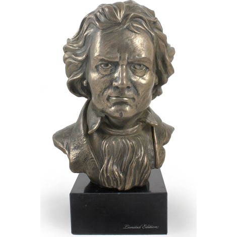 Ludwig van Beethoven - busto in marmo, statuetta di un personaggio famoso, decorazione per uffici, scuole e hotel di Art-Dog (1/5)