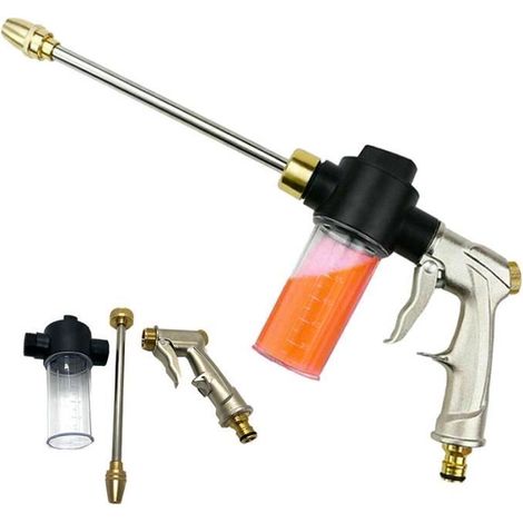 Pistolet à Eau pour Voiture Pistolet d\'arrosage en Métal à Haute Pression Outil Nettoyage De Pulvérisateur De Jardin (1/4)