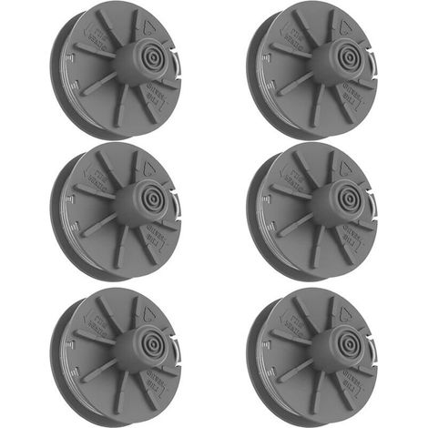 Bobina di filo per decespugliatore Turbo – 6 pezzi, 6 m, diametro 2 mm, compatibile con 5307-20