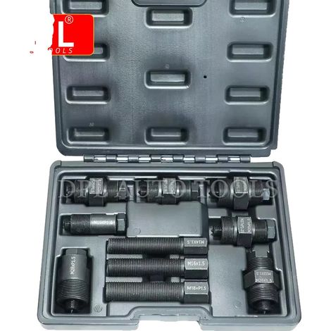 Extractor de volante de motocicleta, juego de 10 piezas, acero para herramientas de alta calidad, compatibilidad universal, rosca derecha, estuche organizador. (1/5)