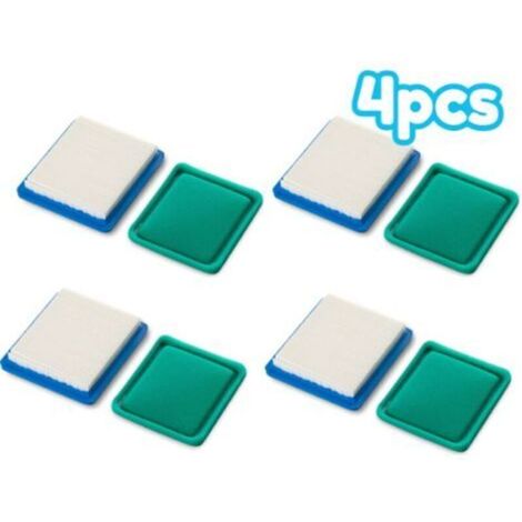 Kit de filtro de aire y prefiltro para BRIGGS & STRATTON - Números de pieza 4101, 4915, 491588, 491588S, 5043, 5043A, 5043B, 5043D, 5043H, 5043K (juego de 4) (1/5)