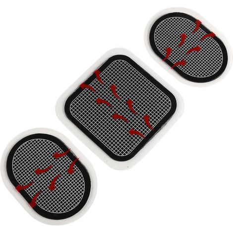 EMS-Elektromuskelstimulator, Ersatz-Gelelektroden für die Bauchmuskulatur, Bauchmuskelgürtel, Zubehör, Massagegerät 06375-AquaForge