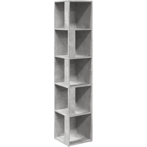 Maison Exclusive - Armadio Angolare Grigio Cemento 33x33x164,5 cm in Truciolato