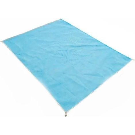 Serviette De Plage - 200 x 150 cm - Anti-sable - Bleu - Synthétique - 1 Pièce (1/5)