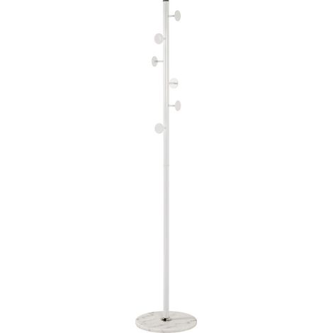 HAKU Möbel Appendiabiti bianco, Marmo, legno massiccio, metallo - Dim. A 180 cm x Ø 35 cm, Stile Moderno (1/3)