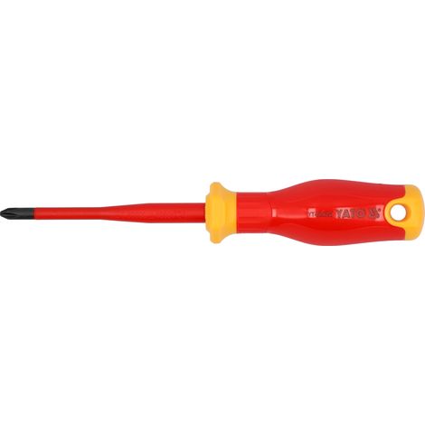 Yato isolierter Schraubendreher PH2x100mm extra schlank (1/2)