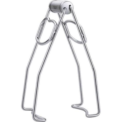 1 pièce pince anti-chaleur en acier inoxydable 304, pliable et ergonomique, clip pour plat chaud, bol ou plaque, usage cuisine et service (1/4)