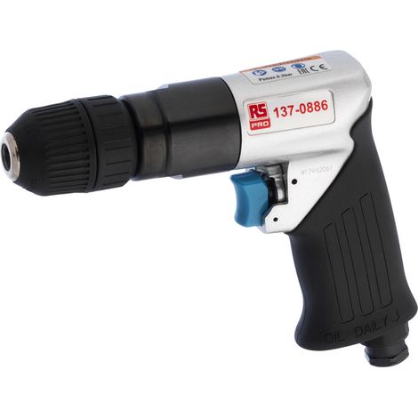 Perceuse pneumatique Réversible RS PRO 10mm, Raccord 1/4pouce 1800tr/min ( Prix pour 1 ) (1/3)