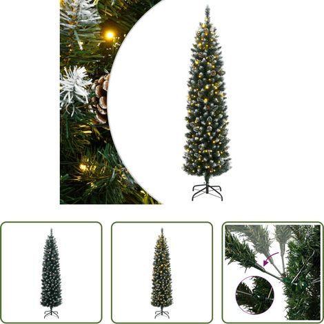 LED-Weihnachtsbaum -  Künstlicher Weihnachtsbaum Schlank 150 LEDs 120 cm