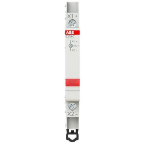 Lámpara modular monofásica roja 12-48V CA/CC E219-C48 2CCA703421R0001