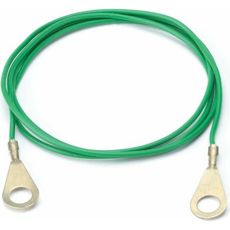 Lem Select – Câble de connexion terre 100 cm – Œillets M8 pour installation sécurisée – Couleur verte pour intégration discrète
