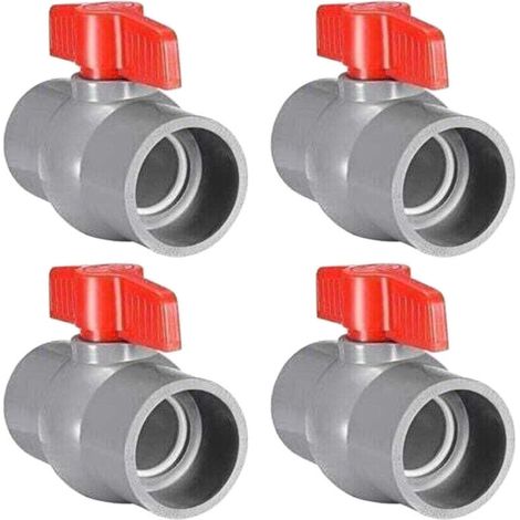 Valve à bille en PVC, valve à bille en plastique (50mm) aesap thsinde 4 PCS (1/5)