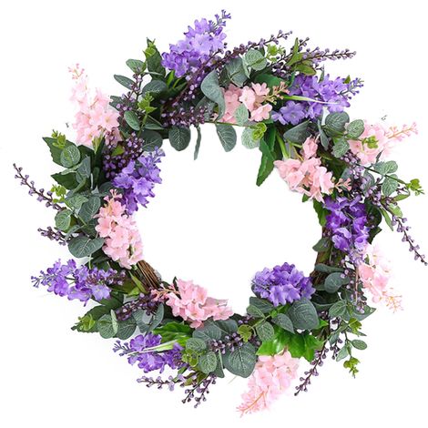 Guirlande Florale Artificielle 45cm Décoration Intérieure et Extérieure pour Porte et Fenêtre-KZQ (1/3)