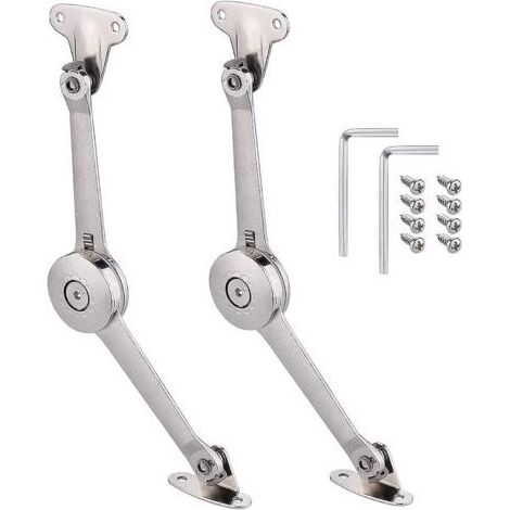 Charnière pour meuble,2 Pièces Meuble Armoire Meuble Porte Ascenseur Support Charnière Standard Forte Ferrures pour Relevants (1/4)
