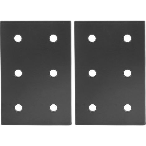 Beyamis plaques de jonction à 6 trous en alliage d'aluminium résistant à la rouille et à la corrosion, pour machines et meubles 2040 (1/5)