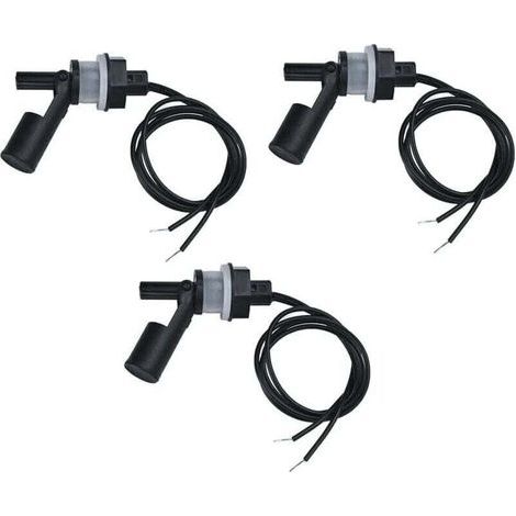 Lot de 3 Capteurs de Niveau deau, Interrupteur Flotteur Pour, Pompe Capteur Niveau eau Interrupteur De Niveau Automatique pour Aquarium de Piscine (1/3)