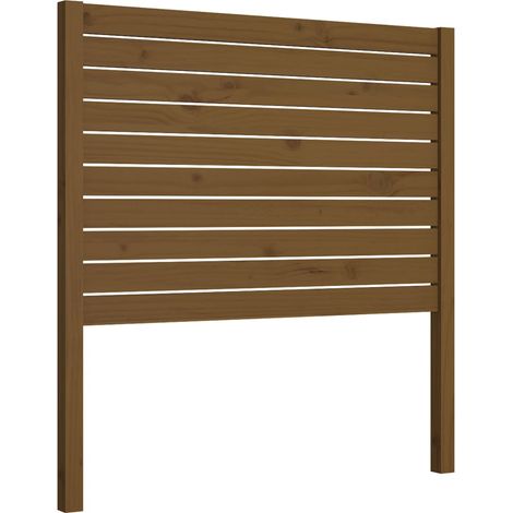 Maison Exclusive - Cabecero de cama madera maciza de pino marrón (1/5)