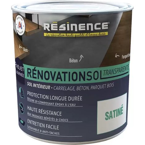 Résine sol RESINENCE RénovationSol Transparente Satin 0,3 L