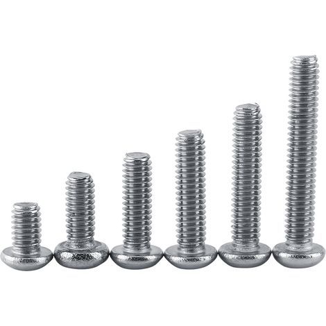 Kit d'assortiment de 180 vis à tête cylindrique hexagonale creuse M2.5 en acier inoxydable SS304 (1/5)
