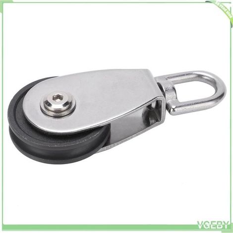 Poulie de roulement de fitness - FAFEICY - Pully sportif - Anneau inox - Coque acier manganèse - Roue nylon silencieuse (1/5)