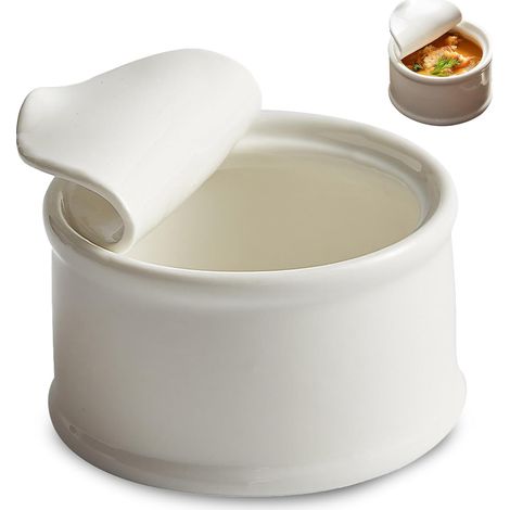 Couvercle en porcelaine blanche en forme de bol, plat pour sauces, desserts et vinaigrettes, idéal pour la maison, les restaurants et les hôtels
