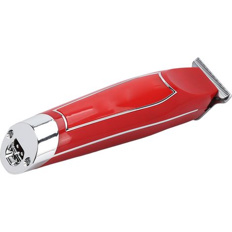 Tondeuse à cheveux électrique en acier inoxydable, 3 sabots de guidage, kit de coupe de cheveux, rouge, prise américaine 100-240 V (1/5)