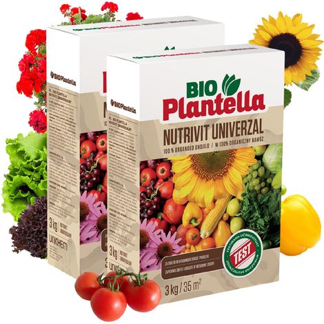 BIO PLANTELLA Universeller Mehrkomponenten-Ökodünger NPK 2x3kg