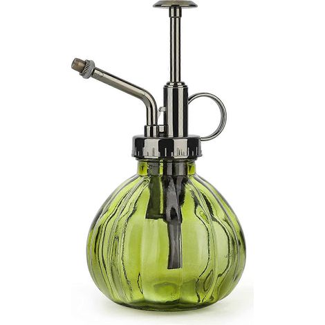Pulvérisateur pour plantes, flacon en verre vintage de 200 ml avec pompe à pression, brume fine pour une utilisation en intérieur, petit format. (1/5)