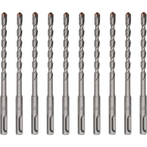 STIER SDS-plus-Bohrer, 10 Stück, Länge 160 mm, Durchmesser 8 mm, geeignet für Beton & Mauerwerk, Steinbohrer, Betonbohrer, Sds plus Bohrer Set, Steinbohrer Set, Stahlbeton Bohrer (1/4)