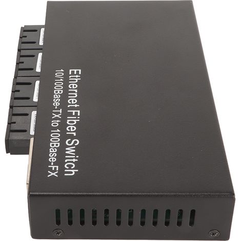 Convertisseur Ethernet vers fibre optique Tx1310nm 10-100 Mbps, portée jusqu'à 25 km, port RJ45/SC, commutateur Ethernet fibre optique, prise UE 100-240 V (1/4)