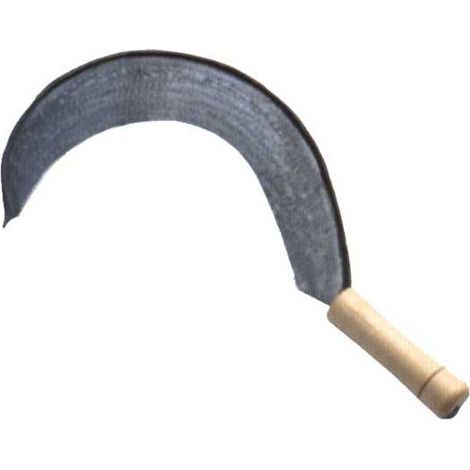 Falci Falciola Extra Larga 555 mm Lama Acciaio Forgiato Curvatura Stretta Manico Legno Attrezzo da Giardino