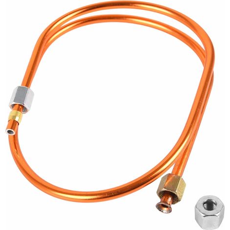 Tuyau d'échappement de compresseur d'air de 6 mm, tuyau de décharge en aluminium, pièces de rechange pour compresseur d'air (80 cm) (1/5)