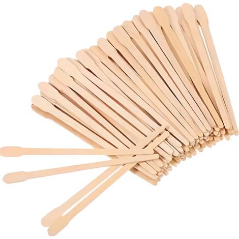 300 PCS Baton Epilation Cire 88mm, Spatule Epilation Visage, Spatule Cire Epilation, Spatule Bois Epilation, Baton Cire Epilation Petite (1/5)