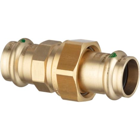 Viega Verschraubung mit SC Sanpress 2260 flachdichtend in 28mm Siliziumbronze (1/4)
