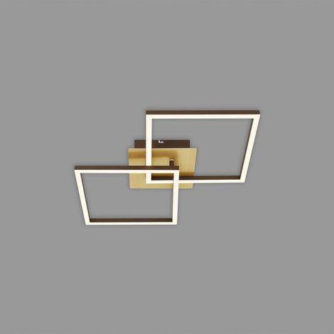 [NEUWERTIG] B-Ware LED Deckenleuchte Deckenlampe Frame gold dimmbar Memoryfunktion Raum Beleuchtung (1/2)