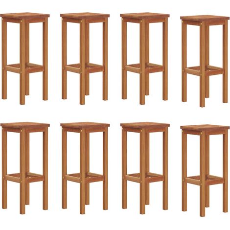 Maison Exclusive - Barhocker 8 Stk. Massivholz Akazie (1/5)