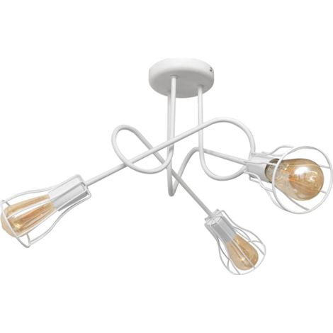 Helam OXFORD Plafonnier Semi-Encastré Multi Bras Blanc 56cm