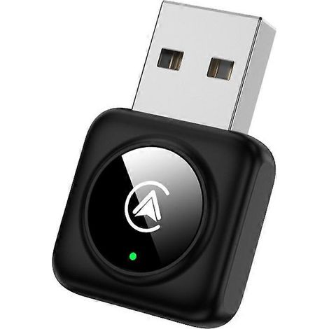 Boîtier CarPlay Android 2-en-1 sans fil pour voiture, plug and play, adaptateur filaire sans fil, mini boîtier intelligent Android CarPlay. (1/5)