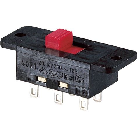 Marquardt 4021.0801 4021.0801 Interruttore a slitta 250 V/AC 5 A 2 x On / On IP40 1 pz. (1/2)