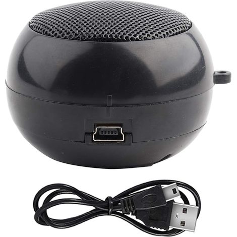 Mini Haut Parleur Portable Bluetooth avec entrée Audio auxiliaire 3,5 mm extérieur étanche intégré Batterie téléphone(Noir) (1/5)