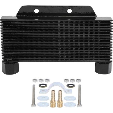 Jeffergarden Accessoires universels de refroidissement de radiateur de moteur de refroidisseur d'huile de moto pour 125250CC ATV Dirt Bike (1/5)