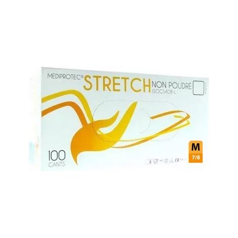 Gant stretch non poudre moyen taille m