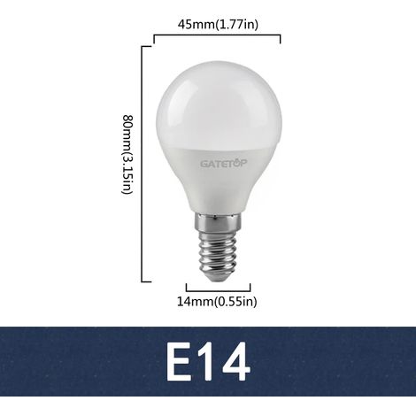 Filiyano-Lot de 10 mini ampoules LED 220V E27 E14 B22, ampoules globe à économie d'énergie 3W 5W 6W 7W, lumière LED blanc chaud/froid 3000K pour la (1/5)